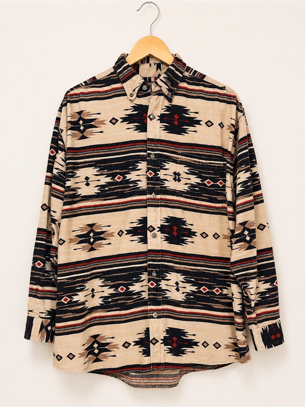 Woods & Water Outfitters Southwestern Aztec  Men’s Size L Western 100% Cotton